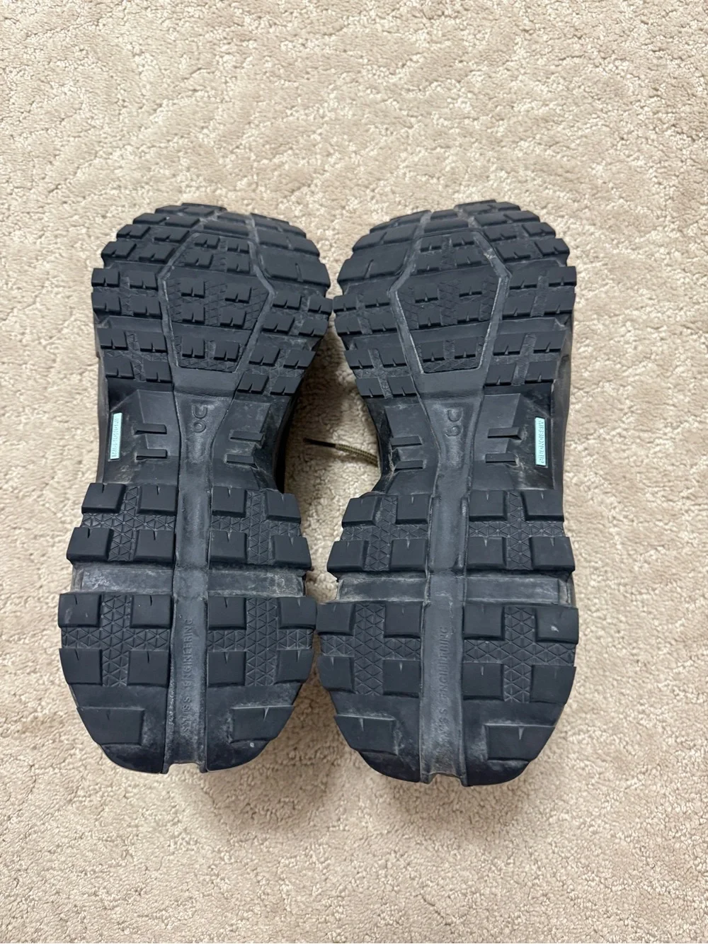 On Running Cloudrock Low Waterproof Olive and Black Men's Trail Sneakers